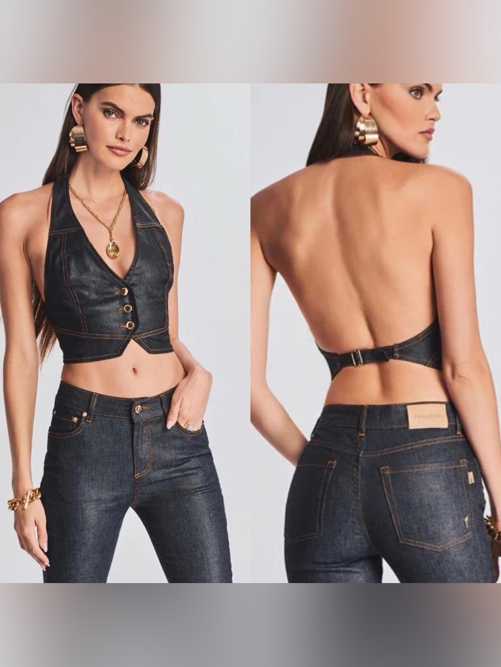 NWT Retrofete Brielle Denim Vest